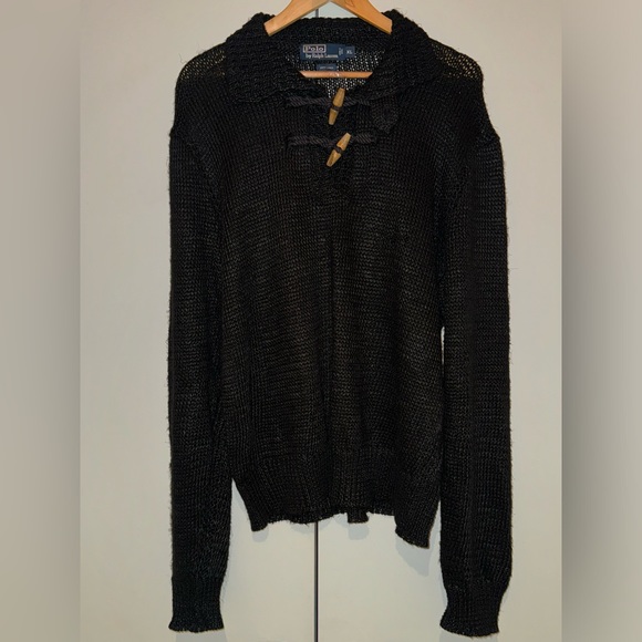 Polo by Ralph Lauren 100% Linen Pullover with Wooden Buttons (XL) - Picture 1 of 2